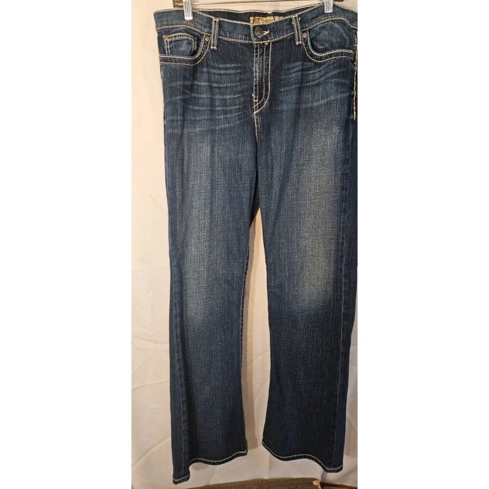 BKE Drew Men's Jeans 34x33 Dark Wash Bootcut Excellent Condition.  - ITEM #2770